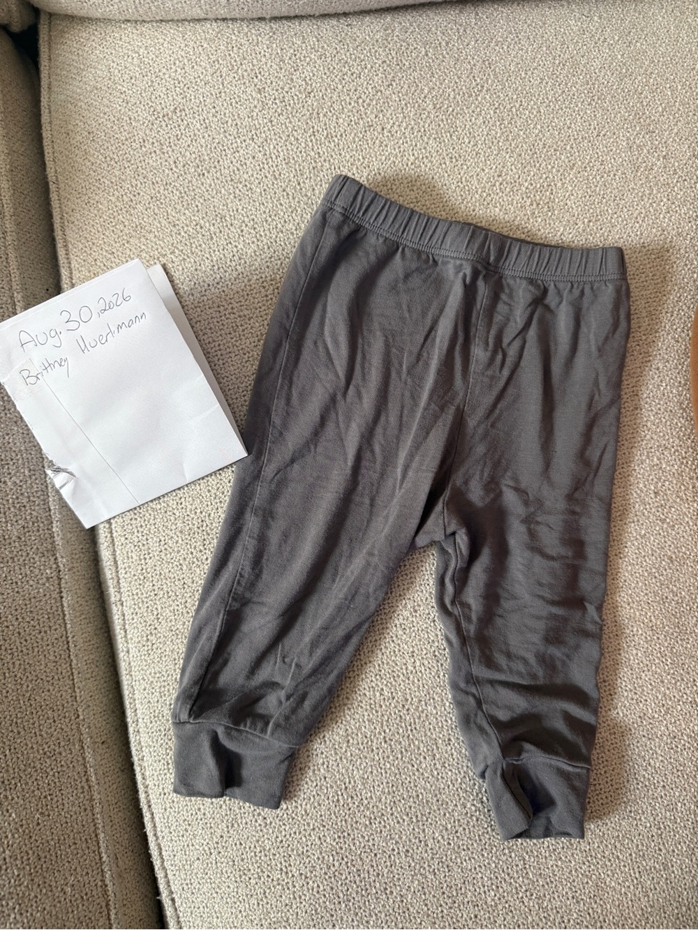 Kyte BABY Gray Knit Jogger Pants